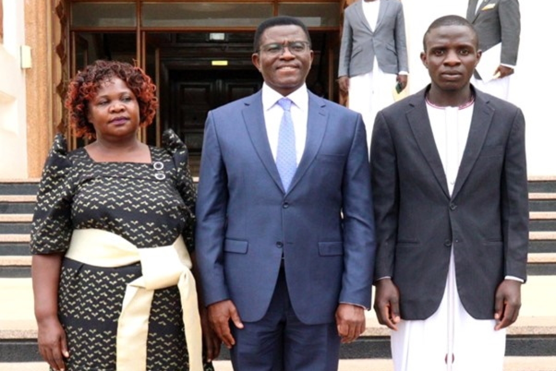 Introducing the new clan head of the Mpologoma Clan to the Katikkiro